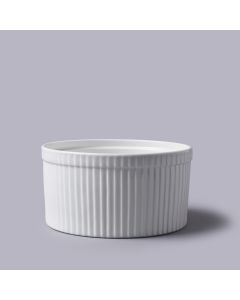 18CM/1.6 LITRE WHITE SOUFFLE DISH